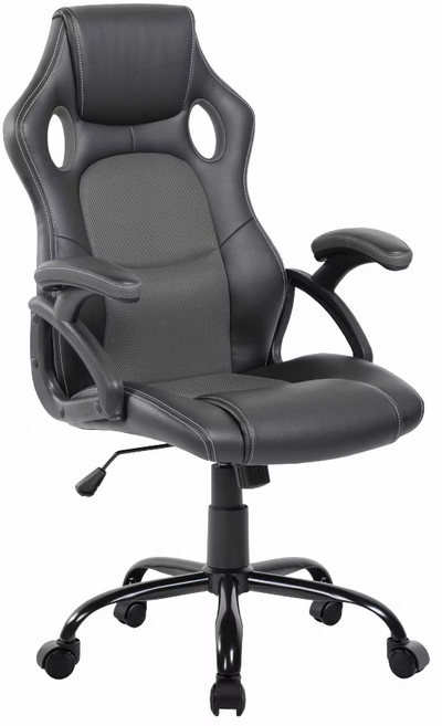 ARCTIC WOLF 戰狼賽車型金屬腳電競椅 BHS007A 12.8kg, 灰色