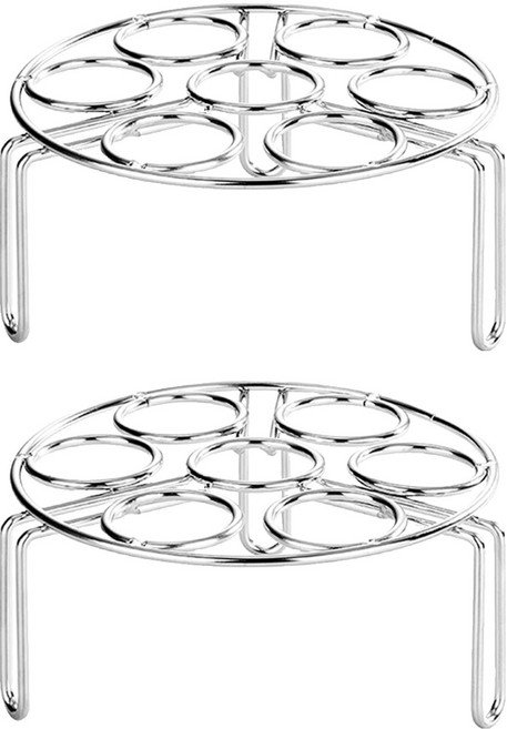 304不鏽鋼多用蒸蛋架, 2個, 18.3cm