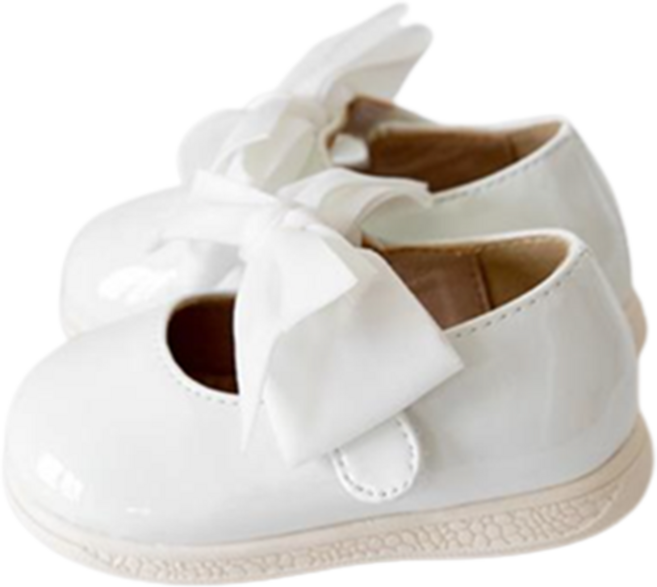 발소리 베이비잼 여아용 삑삑이 리본 포인 플랫슈즈