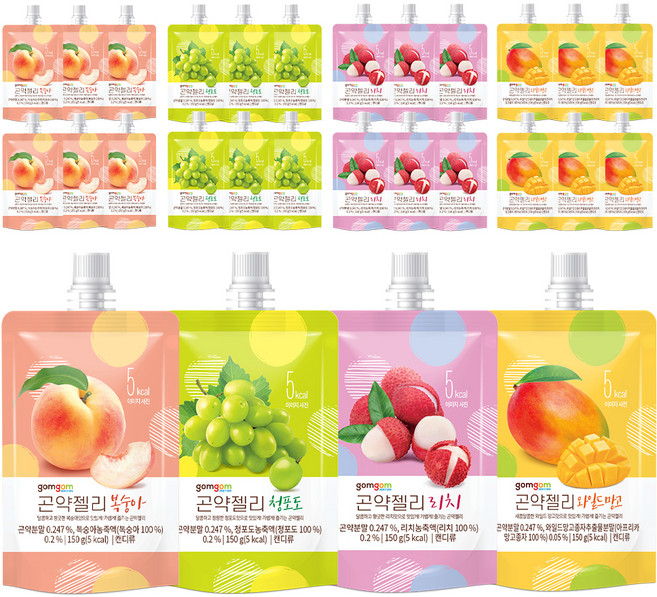 곰곰 곤약젤리 프루트 패키지 28개입 4.2kg, 1세트