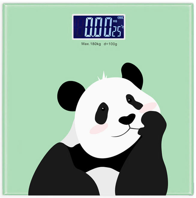 노바리빙 LCD 귀여운 캐릭터 팬더 체중계, 판다, 1개