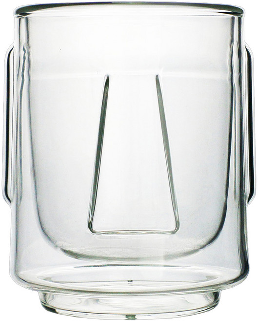 GOODGLAS 好玻 摩艾雙層玻璃杯 300ml 硼玻璃 最高耐熱溫度120°C, 清透, 1個