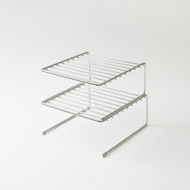 JAJU 스텐 와이어 접시 정리대 2종 세트, 1세트