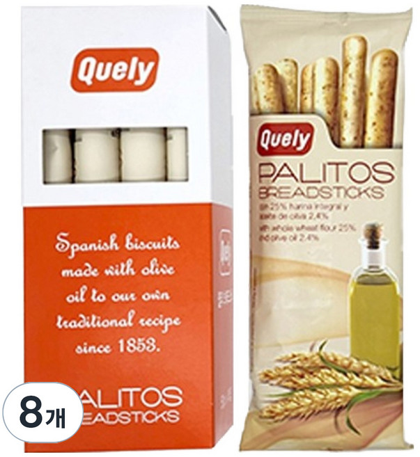 퀼리 통밀 브래드스틱, 50g, 8개