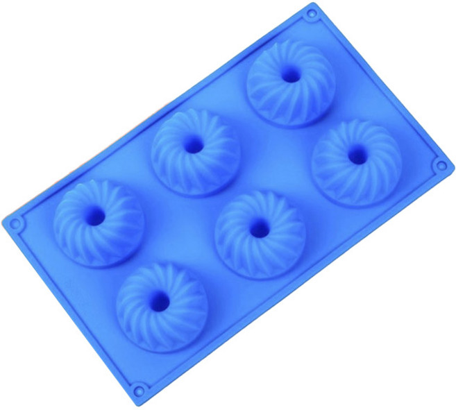 쿠킹실리콘몰드 미니구겔호프틀 6구 랜덤 발송, 1개