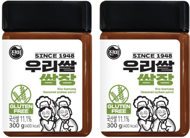 진미 글루텐프리 우리쌀 쌈장, 300g, 2개