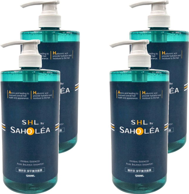 SAHOLEA 森歐黎漾 植研萃淨平衡洗髮露, 1.2L, 4件