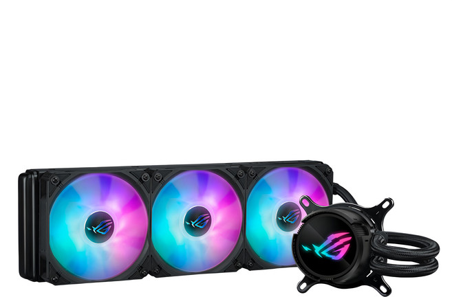 ASUS 華碩 REPUBLIC OF GAMERS CPU水冷散熱器 ROG STRIX LC III 360 ARGB, ARGB 黑色, 1個