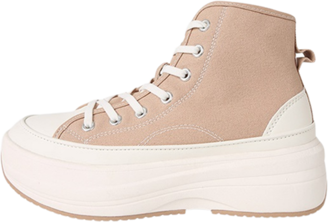 SHOOPEN SHOOTANDARD 厚底高筒帆布鞋 6cm HPCR3BA04M