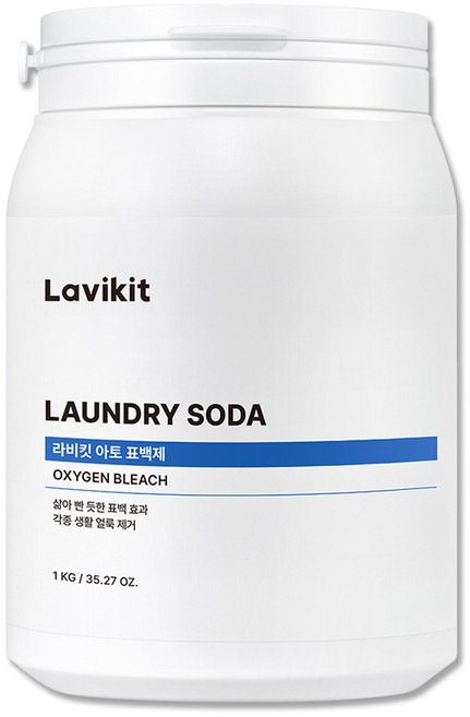 라비킷 아토 분말표백제 + 계량스푼, 1kg, 1개