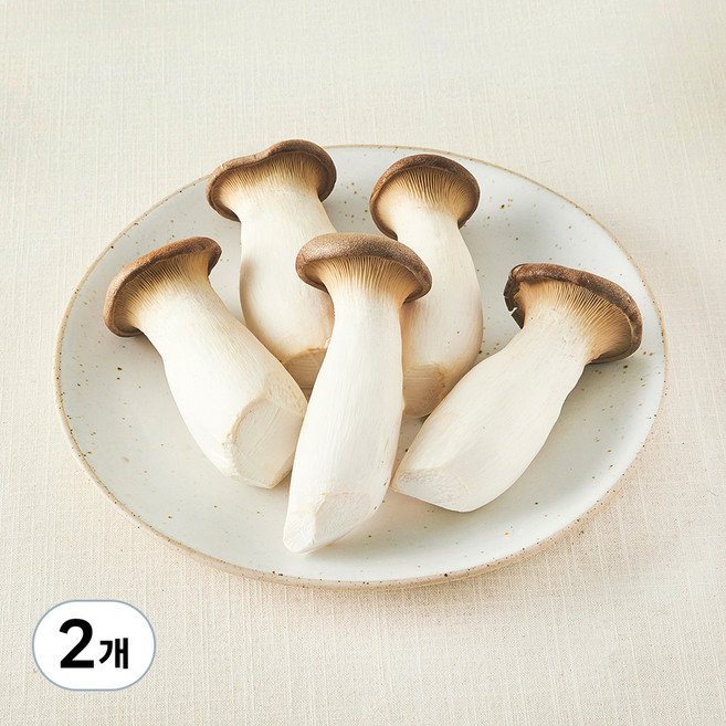 친환경 뿌리가 손질된 새송이버섯, 400g, 2개