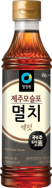 청정원 제주모슬포 멸치액젓, 750g, 1개