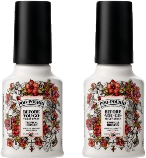 푸리 화장실탈취제 본품, 59ml, 2개, 히비스커스 - 쿠팡