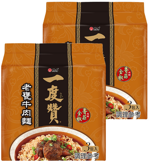 維力 一度贊 老甕牛肉麵 185g, 6包