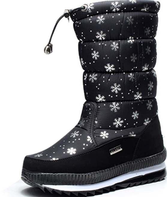 女性用防滑防水保暖防寒絨毛雪靴 AA377