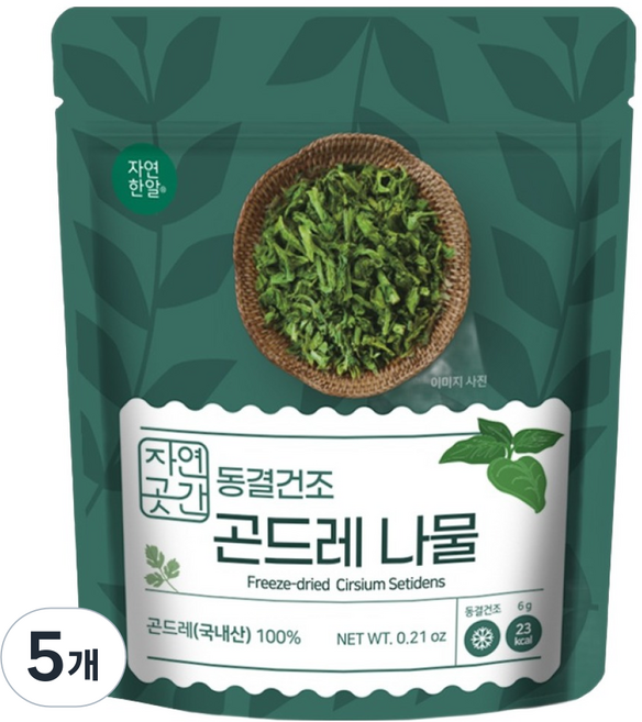 자연한알 자연곳간 국내산 동결건조 곤드레, 5개, 6g