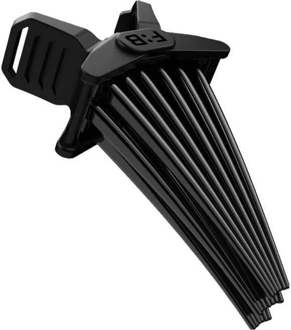 포뷰트 앞머리 고정 헤어 볼륨 핀처 L, 블랙, 1개