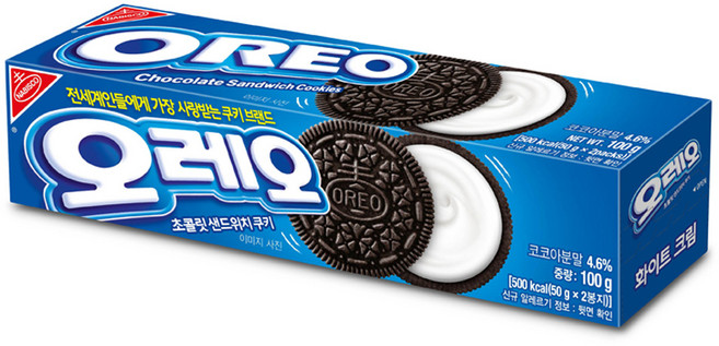 동서 오레오 화이트 샌드위치 쿠키, 100g, 1개