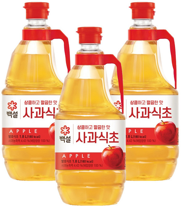 사과식초, 1.8L, 3개