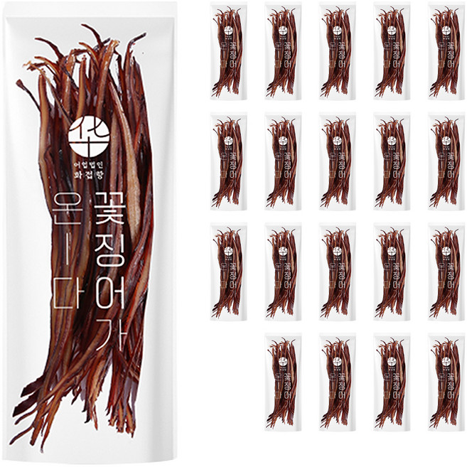 화접항 쫄쫄이 꽃징어가 온다 구운 조미오징어 귀채, 2개, 100g