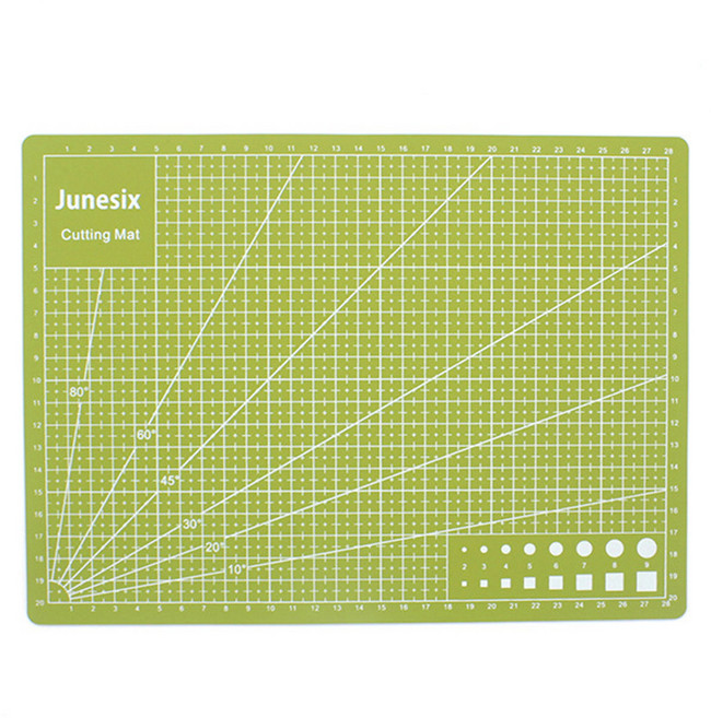 큐브라운드 A4 컷팅 데스크 매트 패드, 연두