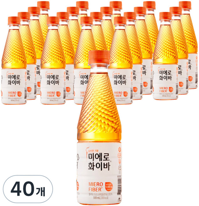 미에로화이바 PET, 500ml, 40개