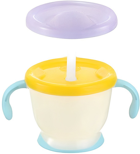 릿첼 AQ 첫걸음 머그 스텝업 빨대컵 세트, 150ml, 1개, 옐로우