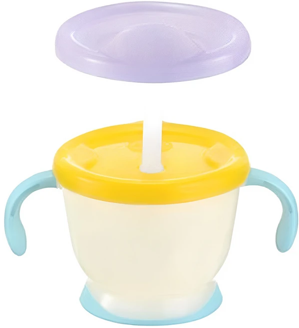 릿첼 AQ 첫걸음 머그 스텝업 빨대컵 세트, 150ml, 1개, 옐로우 - 쿠팡