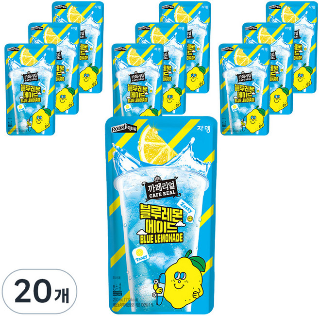 쟈뎅 까페리얼 블루레몬 에이드, 230ml, 20개