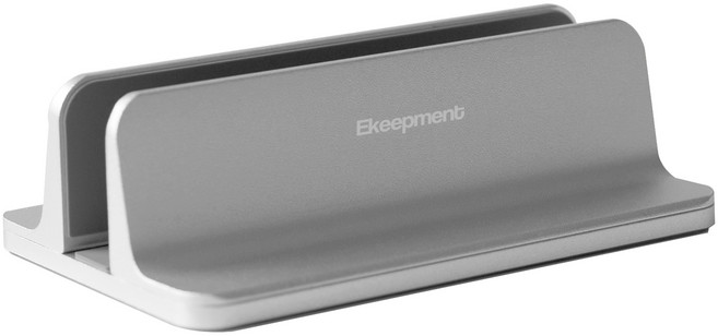 이킵먼트 노트북 수직 거치대 EKMT-VS1, 실버, 1개