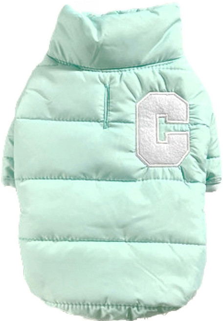 SassyDog 鋪棉外套 防潑水 拉繩洞, 果綠色, 1件