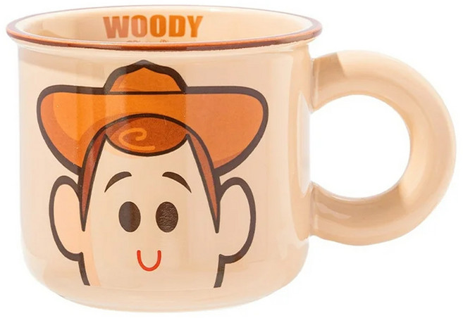 星仔杯 陶瓷材質 / 10.3*8.5CM, 胡迪 咖啡色, 1個