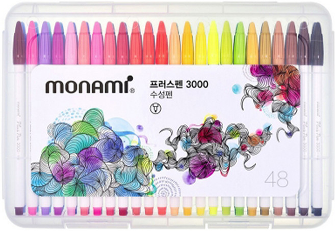 모나미 프러스펜 3000 48종 세트, 혼합색상, 1개