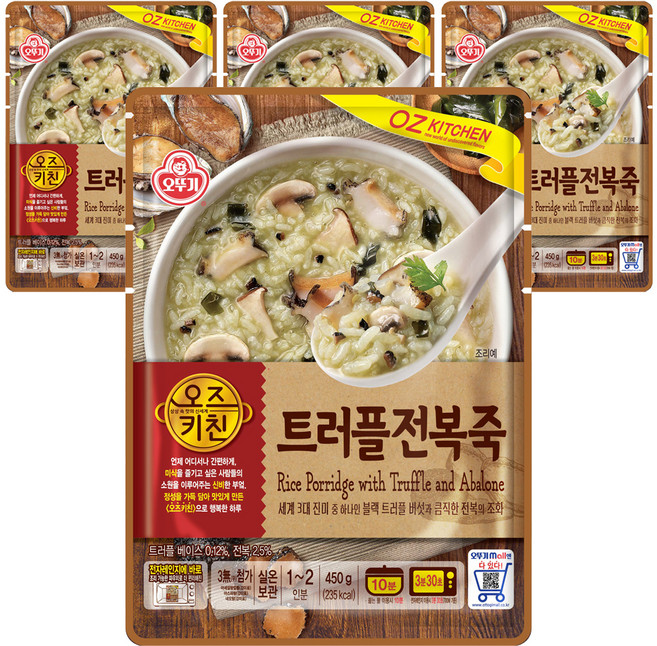 OTOKI 不倒翁 松露鮑魚粥調理包, 450g, 4包