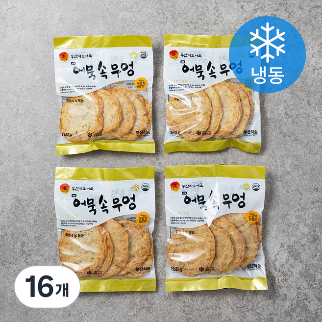 부산미도어묵 어묵 속 우엉 (냉동), 180g, 16개