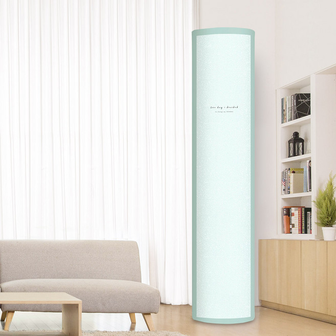 더자리 에어컨 데코 커버 스탠드형 원형, 체인지