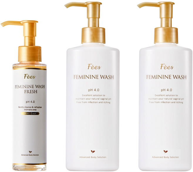 Fees BEAUTE 孕期生理期日常護理組 贈提袋 私密呵護浴潔露250ml 2瓶 + 清新私密潔淨露 沁涼型 130ml, 1組, 250ml