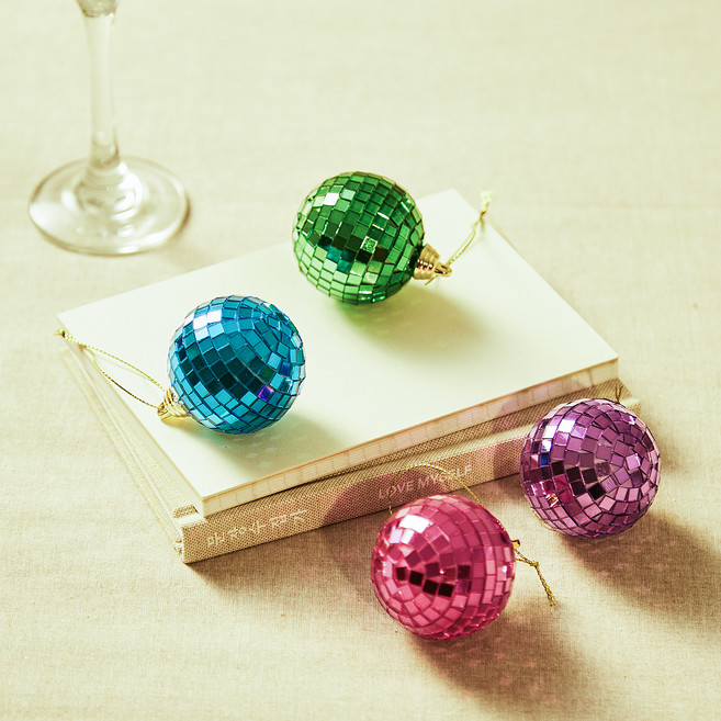 크리스마스 오너먼트볼 미러볼, 혼합색상, 1세트