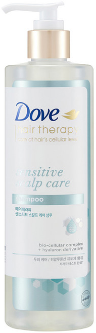 Dove 多芬 Hair Therapy 敏感頭皮護理洗髮精 草本木質麝香, 1瓶, 380ml