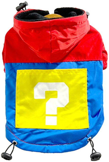 SassyDog 衝鋒衣外套 問號風, 紅色, 1件