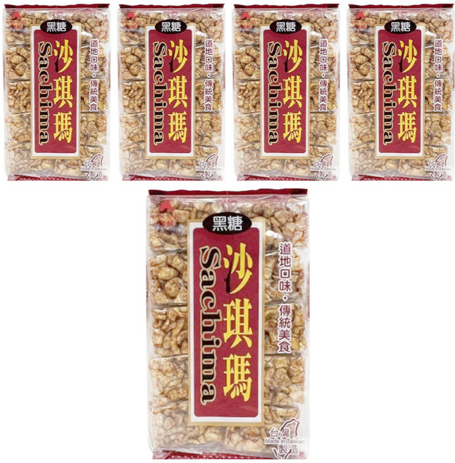 KUN SAKI 崑崎 黑糖沙琪瑪, 200g, 5袋