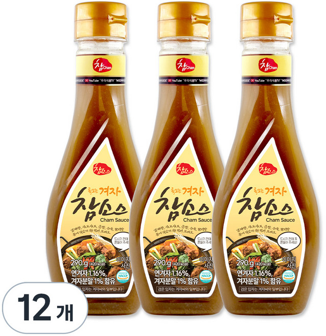 참 겨자 참소스, 290g, 12개