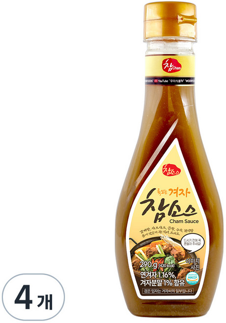 참 우리식품 겨자 소스, 290g, 4개