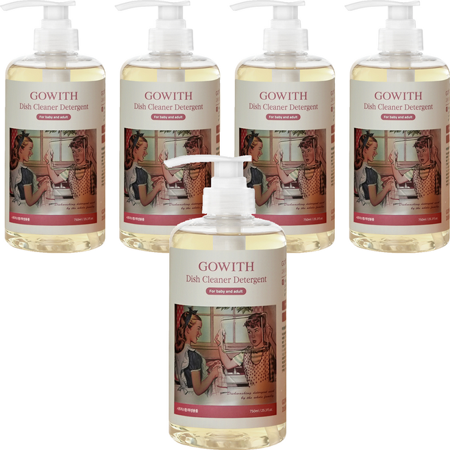 고위드 올인원 주방세제, 750ml, 5개