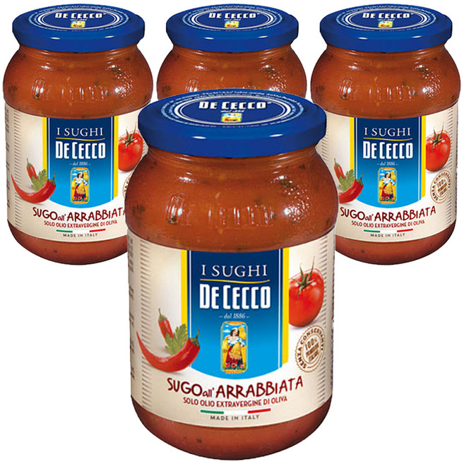 데체코 슈고 올 아라비아따 파스타 소스, 400g, 4개