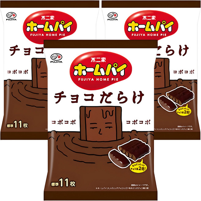FUJIYA 不二家 Home pie巧克力酥餅, 115g, 3袋