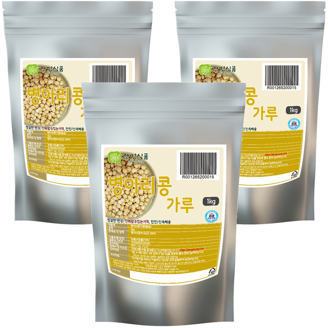 장명식품 병아리콩 볶음가루, 3개, 1kg