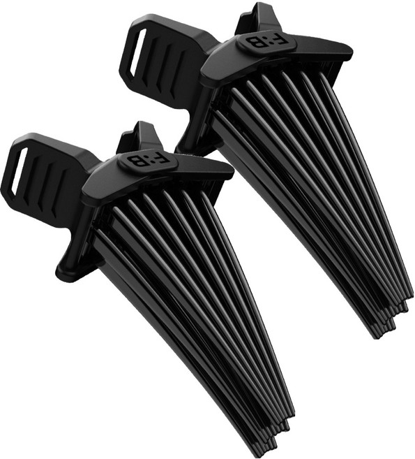 포뷰트 앞머리 고정 헤어 볼륨 핀처 L, 블랙, 2개