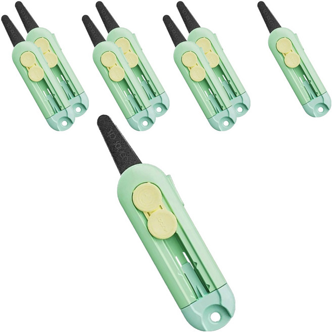 마다꾸미 다용도 안전 커터칼, 그린, 8개