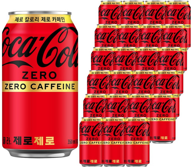 코카콜라 제로제로, 350ml, 24개